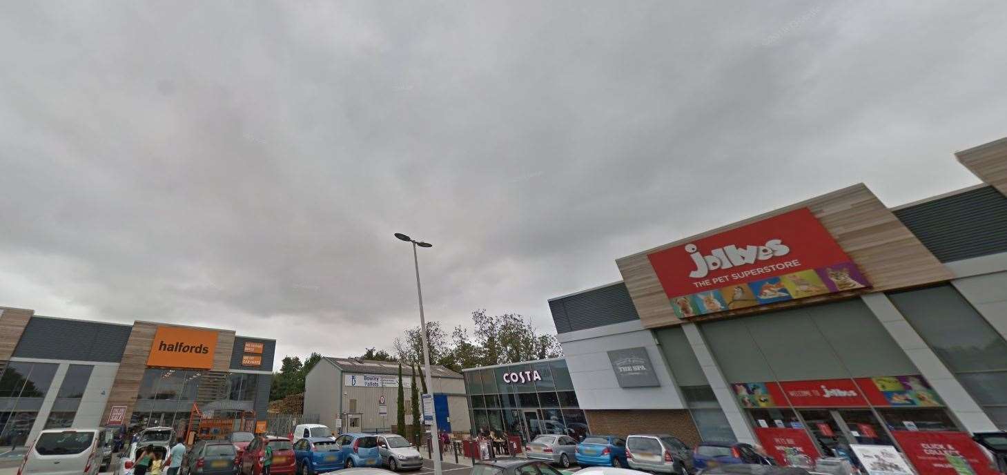 The incident happened near the Cannon Lane Retail Park in Tonbridge: Picture Google