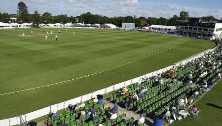 Kent chairman George Kennedy says fans can "at least look forward to watching cricket at St Lawrence unhindered by building"