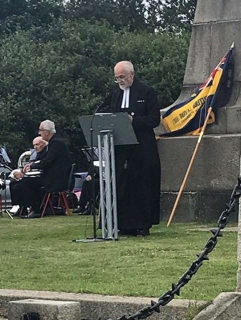 The service was led by the Rev John Lines MBE Padre of Downs Branch Royal British Legion