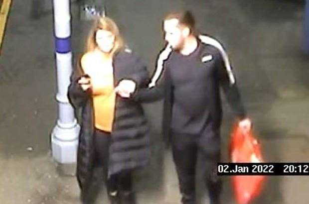 The pair were seen at Folkestone West Station holding hands