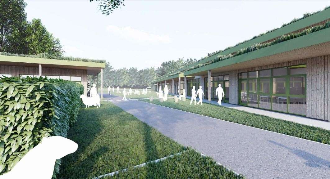 The old Hadlow College site is set for a redevelopment. Picture: Lee Evans Partnership/Canterbury College