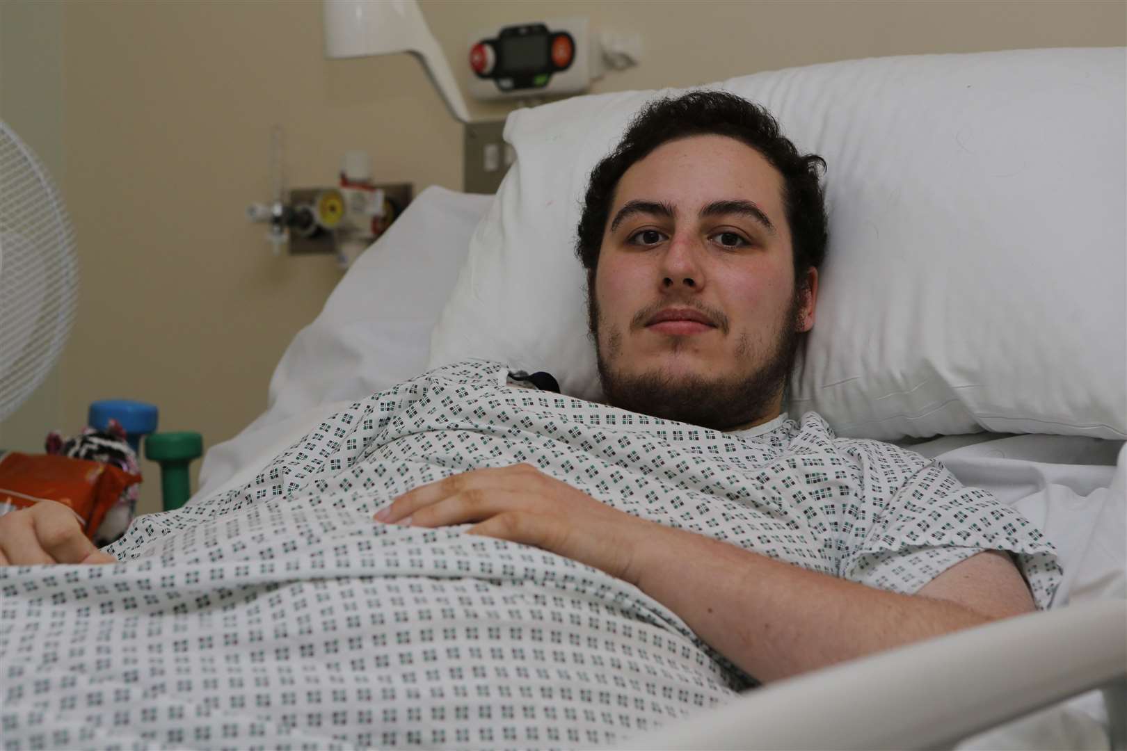 Louis Pilcher, 19, had a terrible motorbike accident and is now on the road to recovery