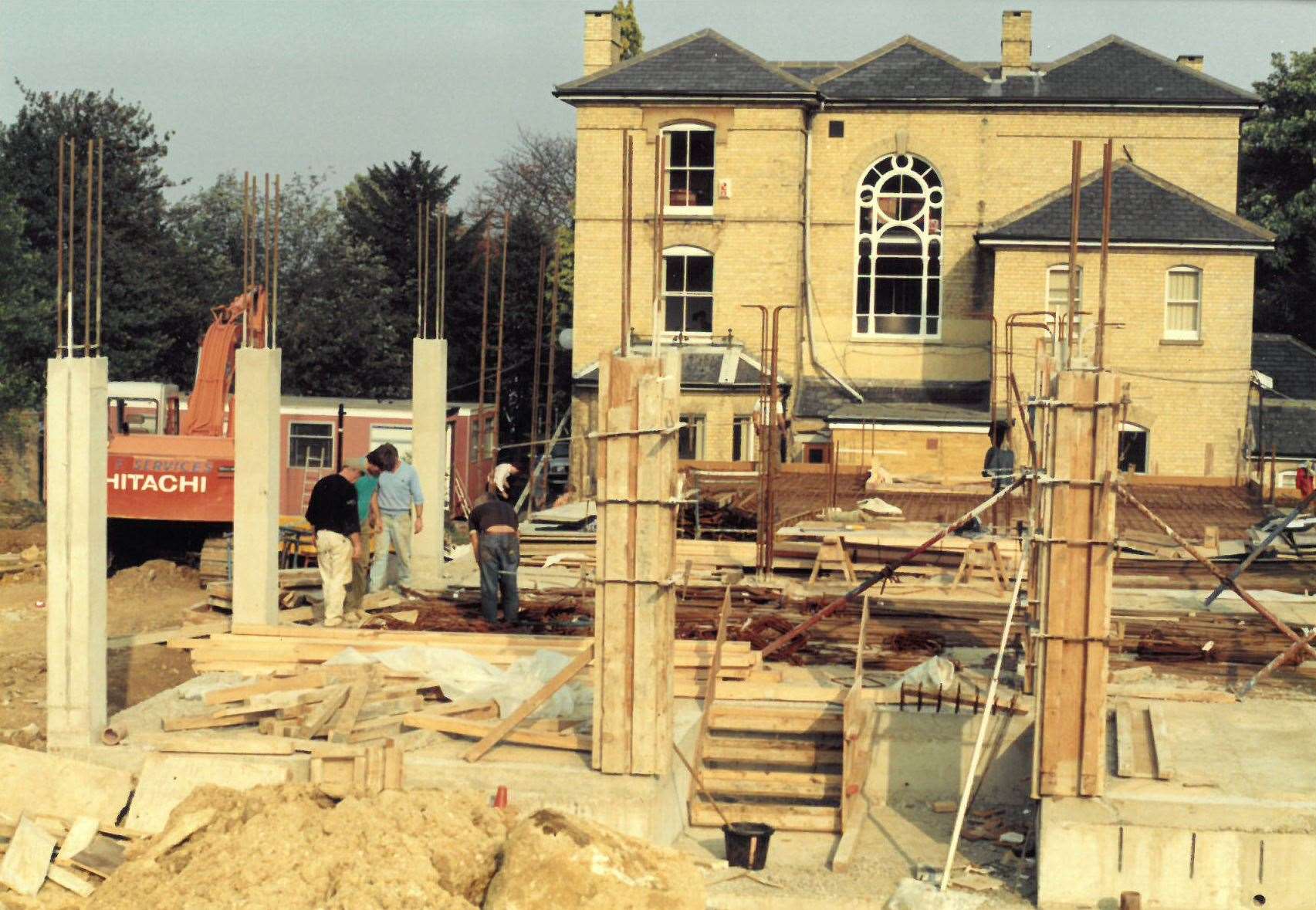 Renovation works at Somerfield House in 1990