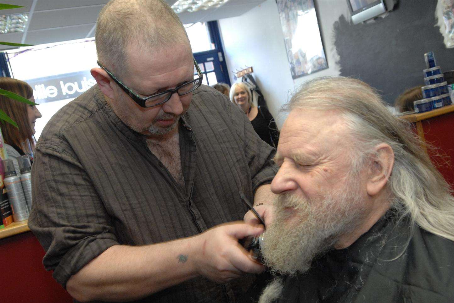 The father-of-eight from Herne Bay had run the town's barbers for 32 years