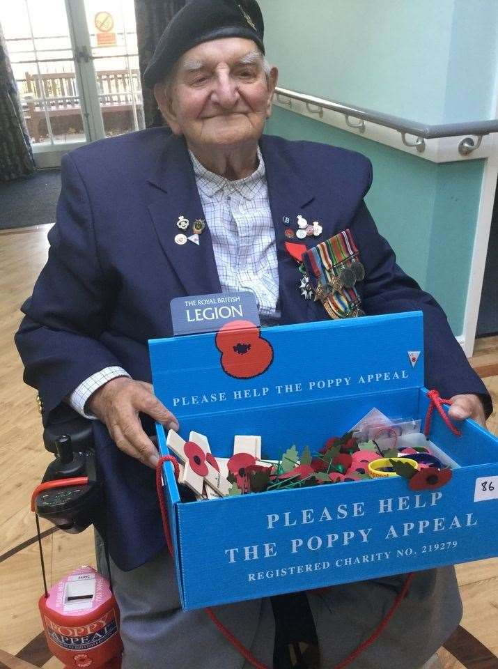 Ray has raised £809 for the Poppy Appeal. Picture: Laura Grant