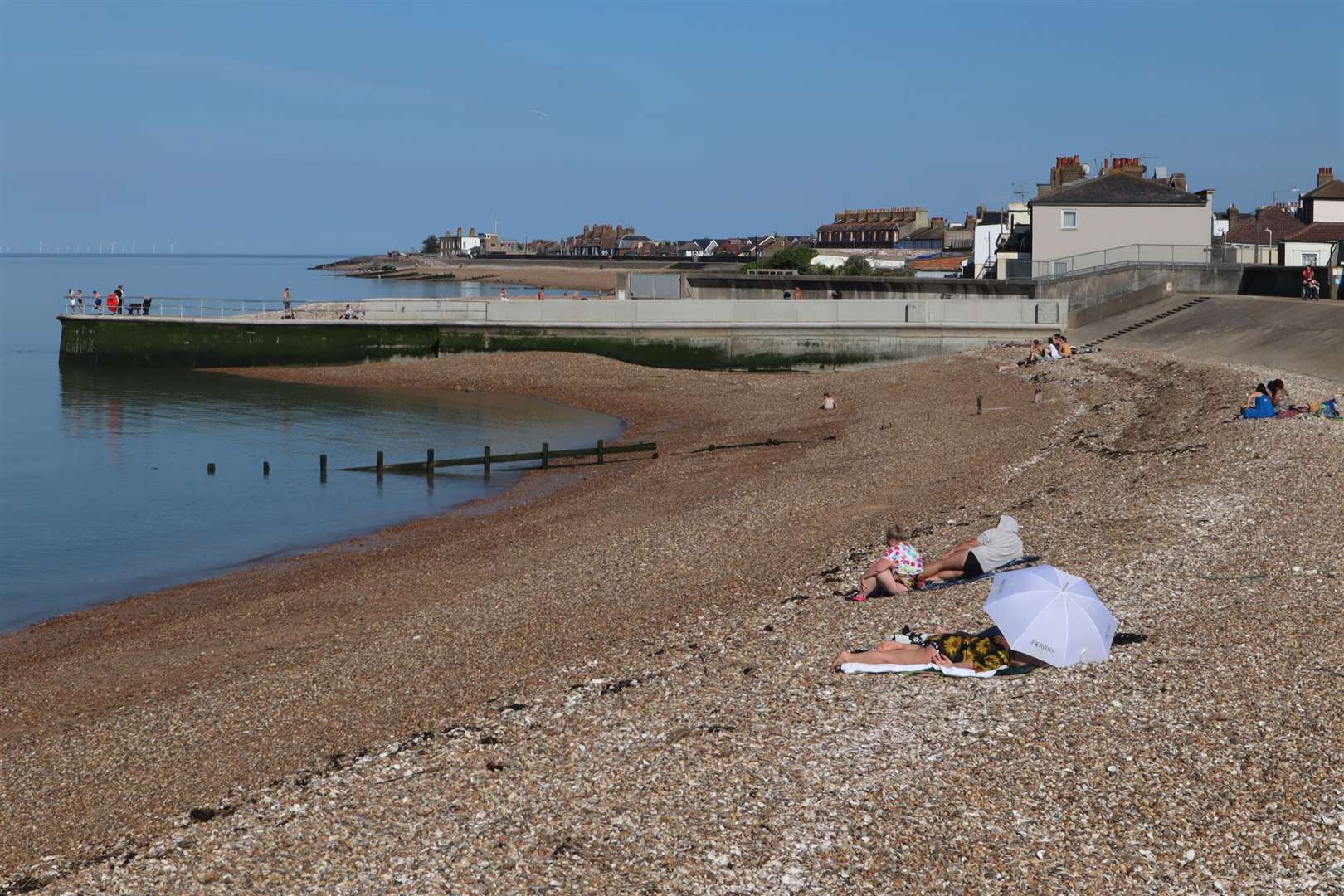 The bay by the Roman Catholic church on Sheerness beach near Neptune Jetty which Chris Reed thinks would be the perfect location for a tidal paddling pool