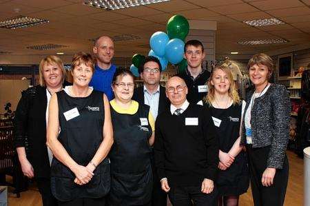National charity Tomorrow's People opens its flagship store in Sittingbourne. Pictured are staff and volunteers.