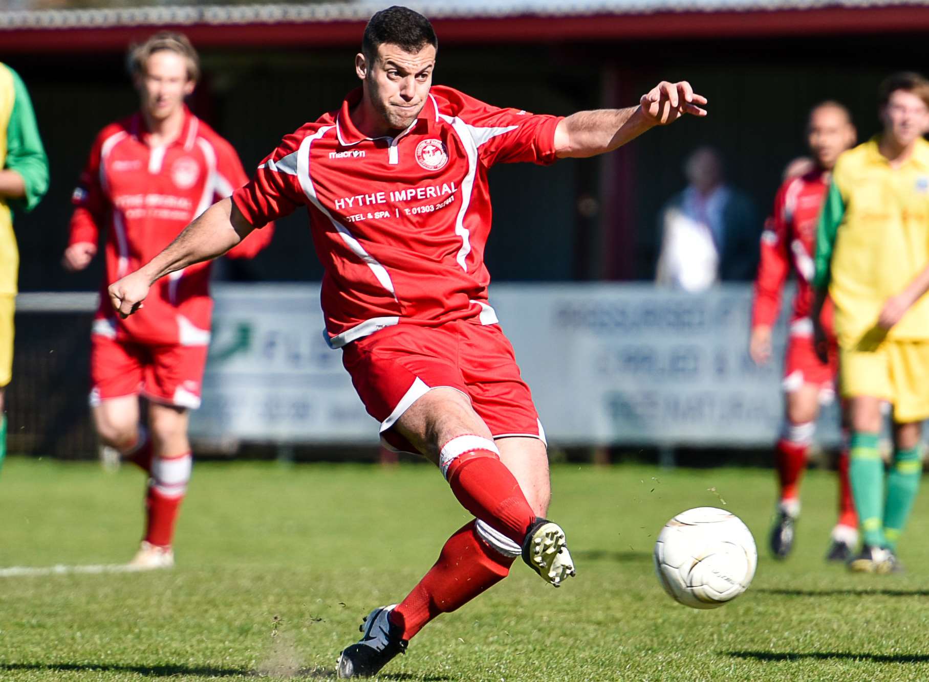 Michael Yianni during his spell at Hythe