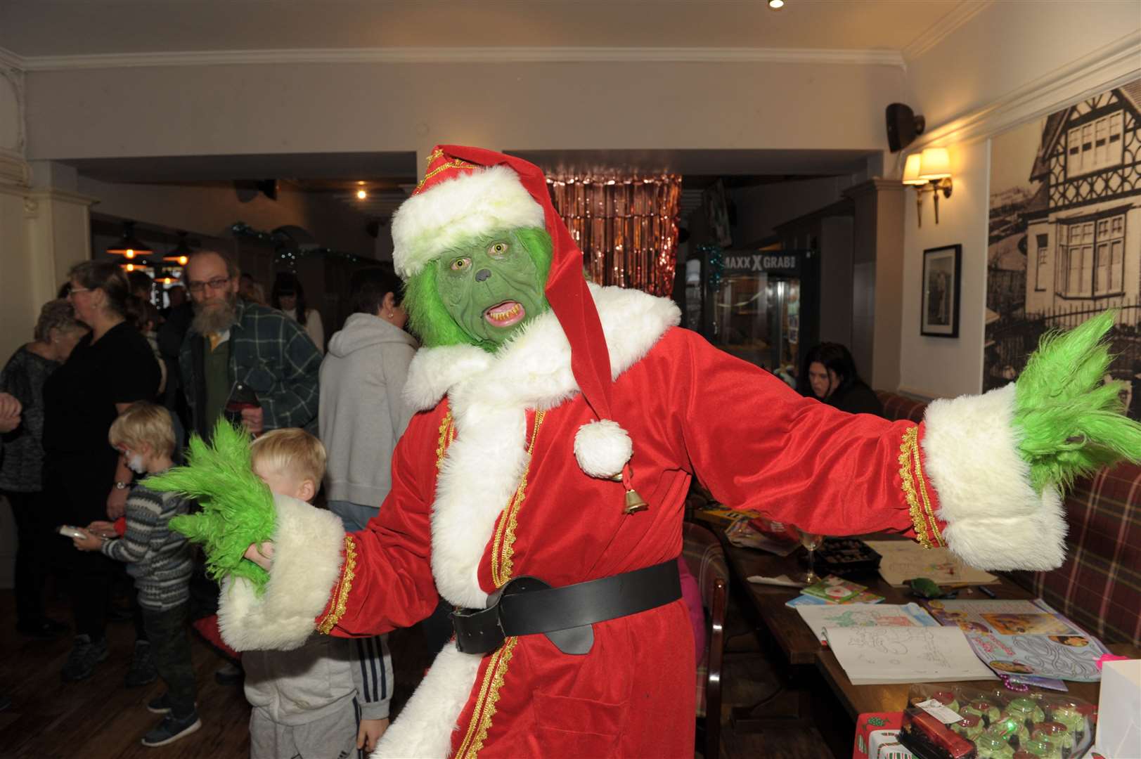 Is Boris worried about becoming The Grinch who stole Christmas? Picture: Steve Crispe