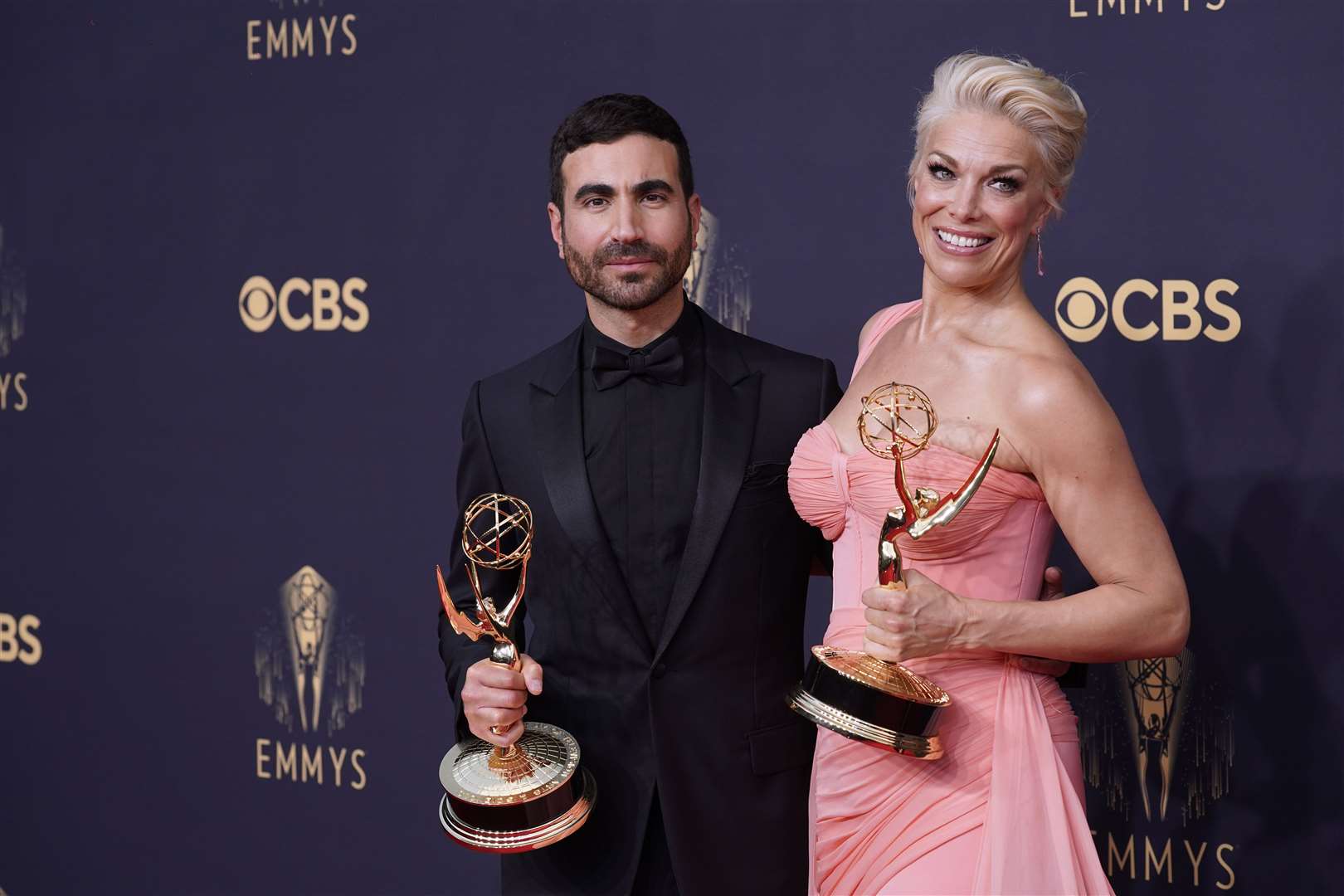 Brett Goldstein and Hannah Waddingham were among the winners at the Emmy Awards (AP Photo/Chris Pizzello)