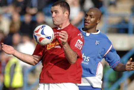 INTEREST: Michael Higdon (left) in action against the Gills in March. Picture: GRANT FALVEY