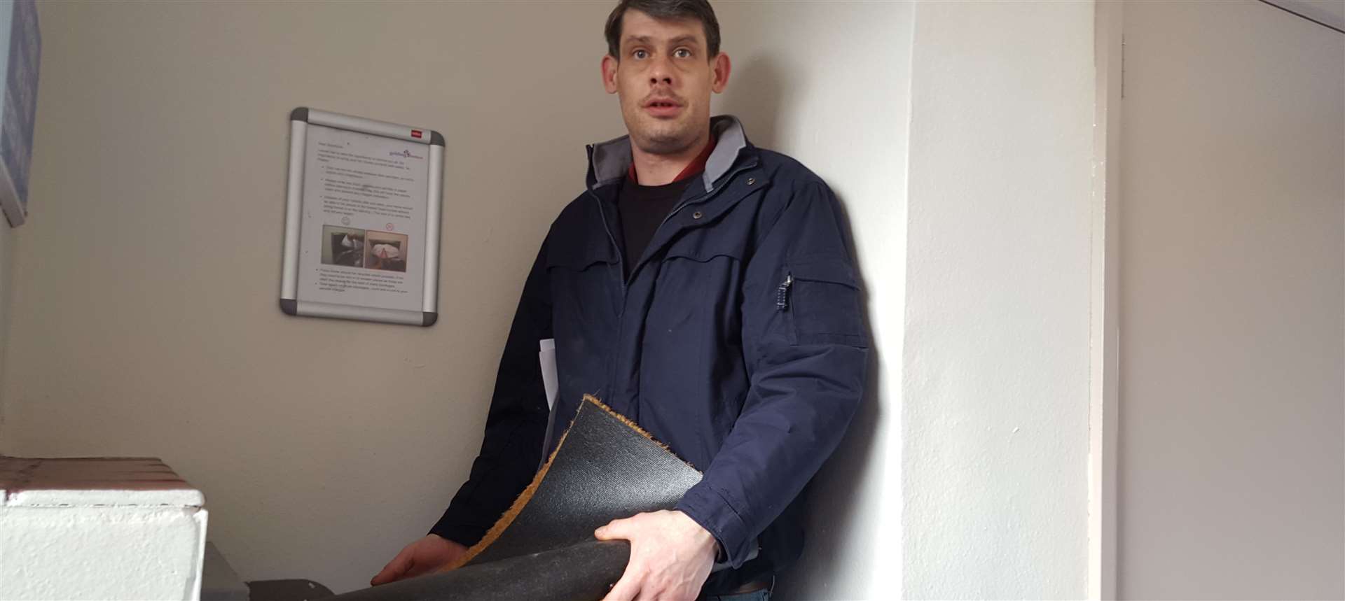 Paul Gower, Midhurst Court resident who got rid of his doormat after being told to remove it from the hallway by Golding Homes