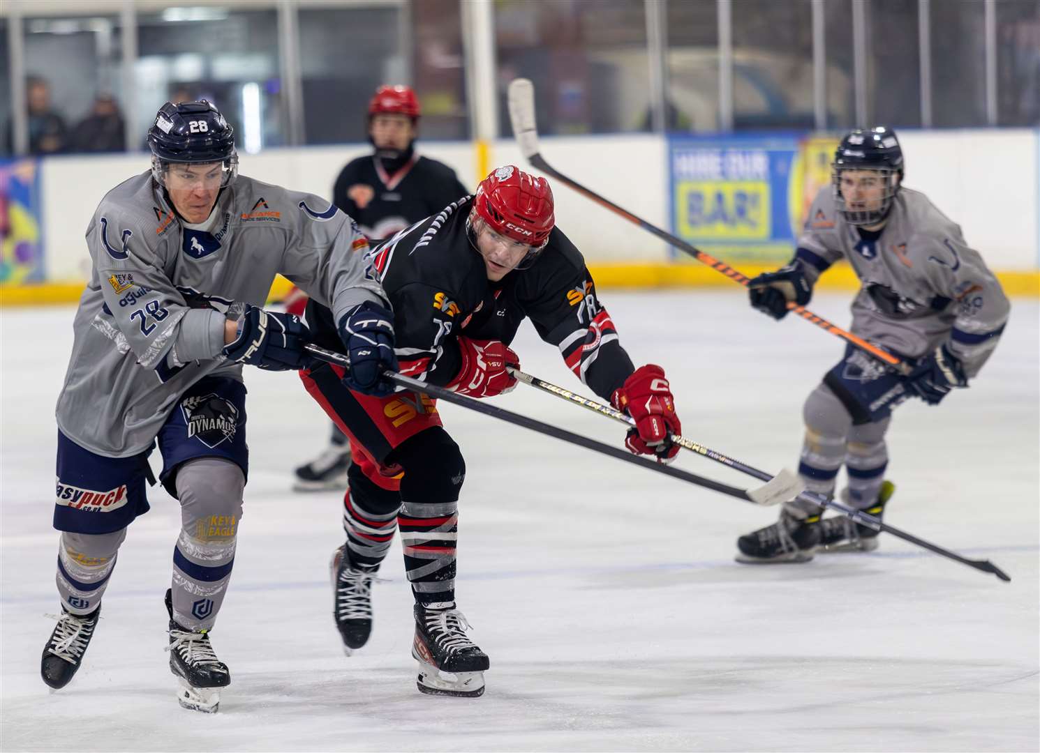 Invicta Dynamos’ Mads Thune competes against Streatham Redhawks in the Southern Cup semi-final Picture: David Trevallion