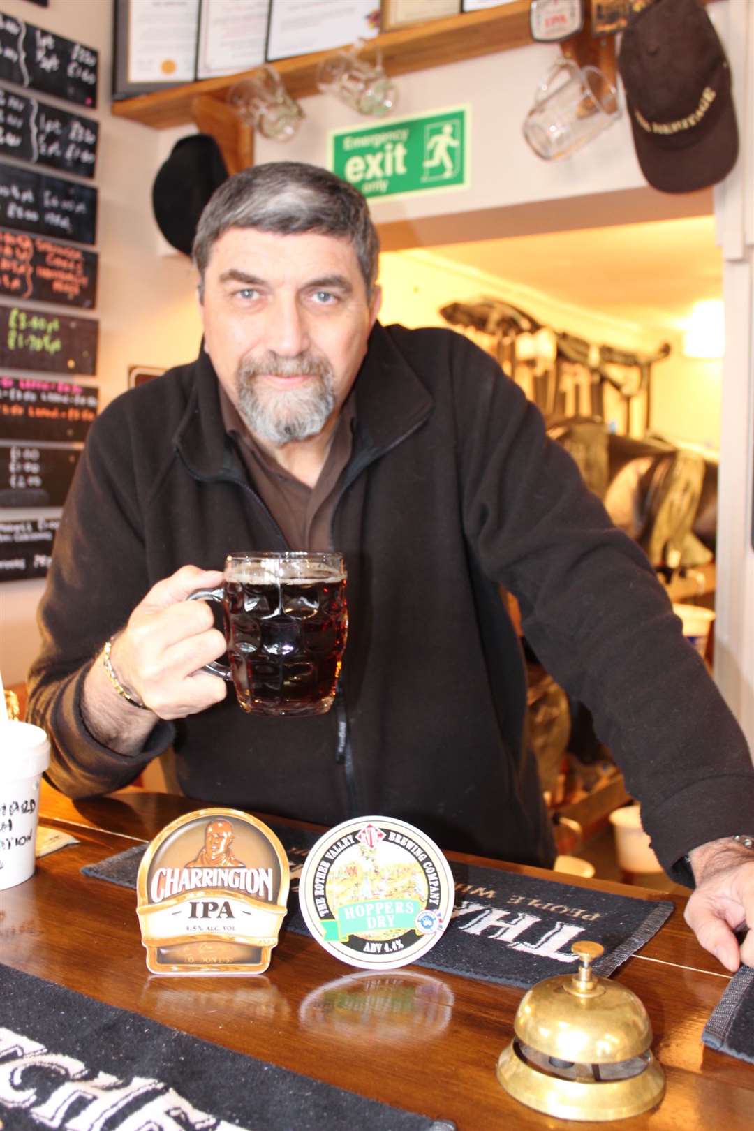 Melvin Hopper who owns The Heritage and AYs Man micropubs on the Isle of Sheppey