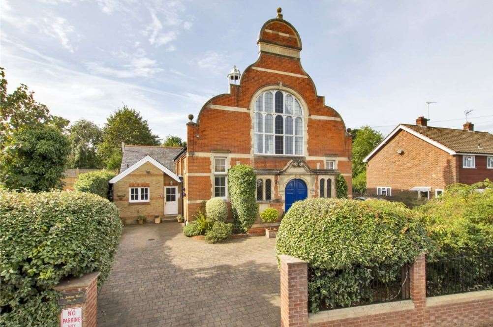 The front of St John's Hall, a 19th century converted church hall in Sevenoaks. Picture: Savills