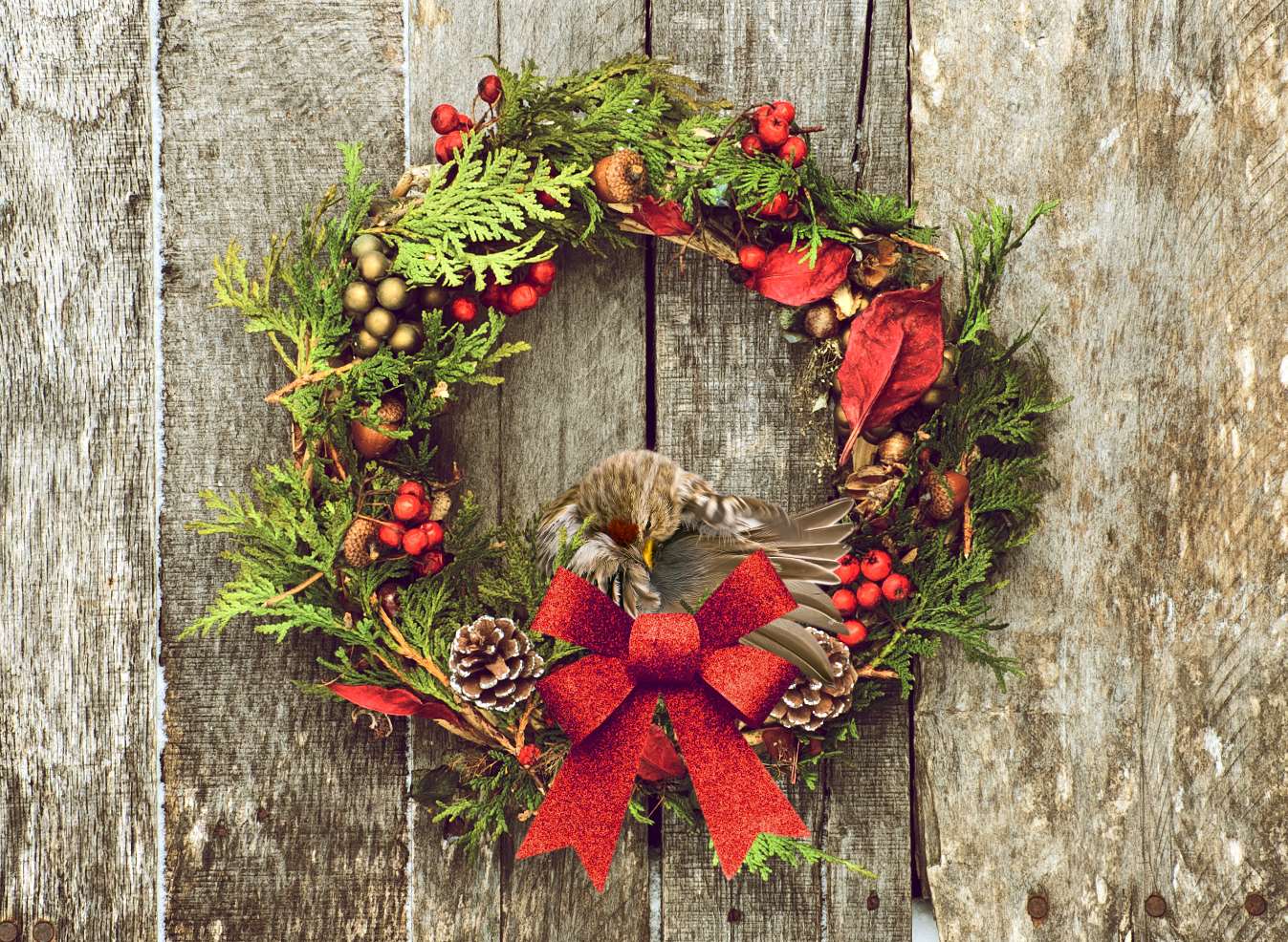 A Christmas wreath - the perfect finishing touch for your home