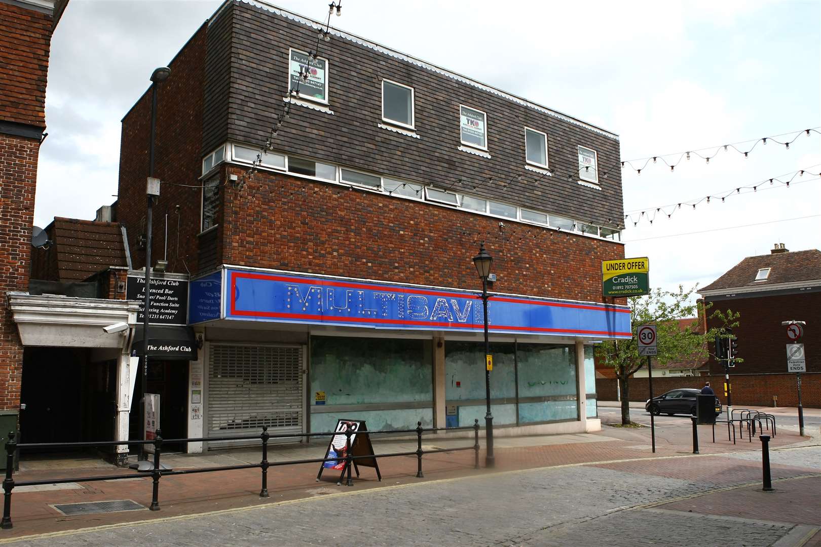 The former Multisave store in the lower High Street, Ashford