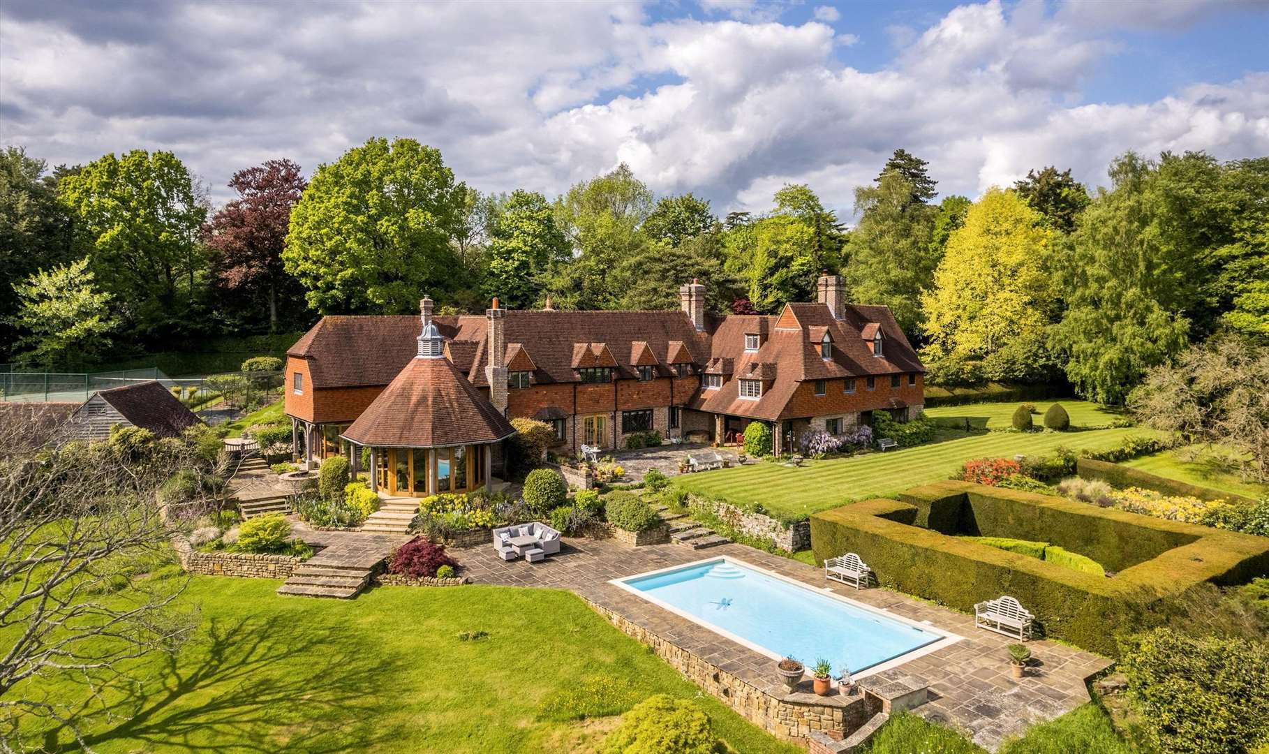 A seven-bedroom house in Penshurst is on the market for £3.85m. Picture: Knight Frank
