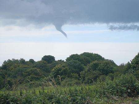 Water spout over Dover