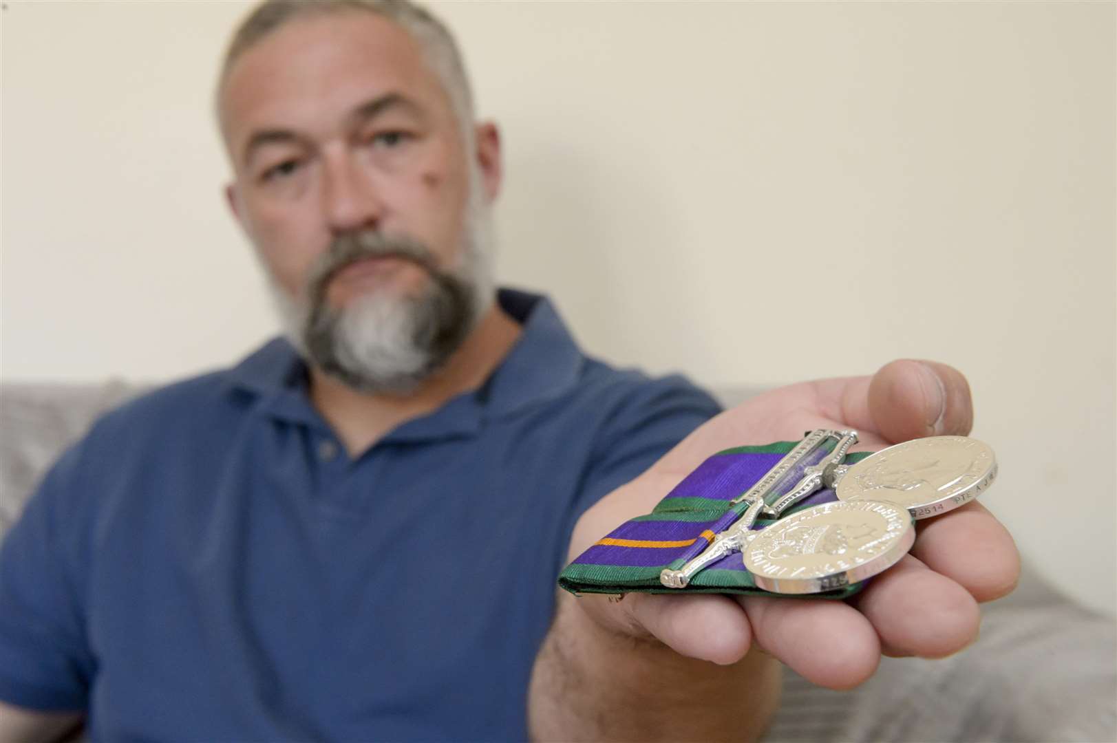 Ady, with his service medals