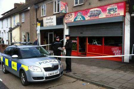 House on the Hill takeaway in East Hill, Dartford, where a man died