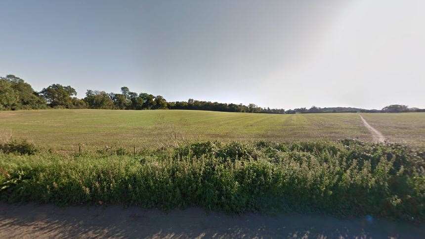 The view over the site of the proposed housing development from the A20 London Road in East Malling. Picture: Google Street View