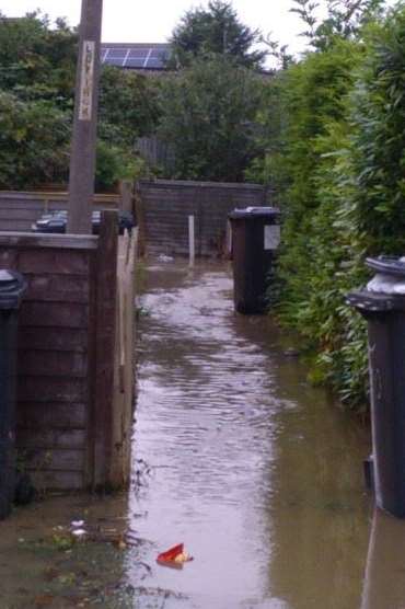 The sewage affected several homes in Seasalter