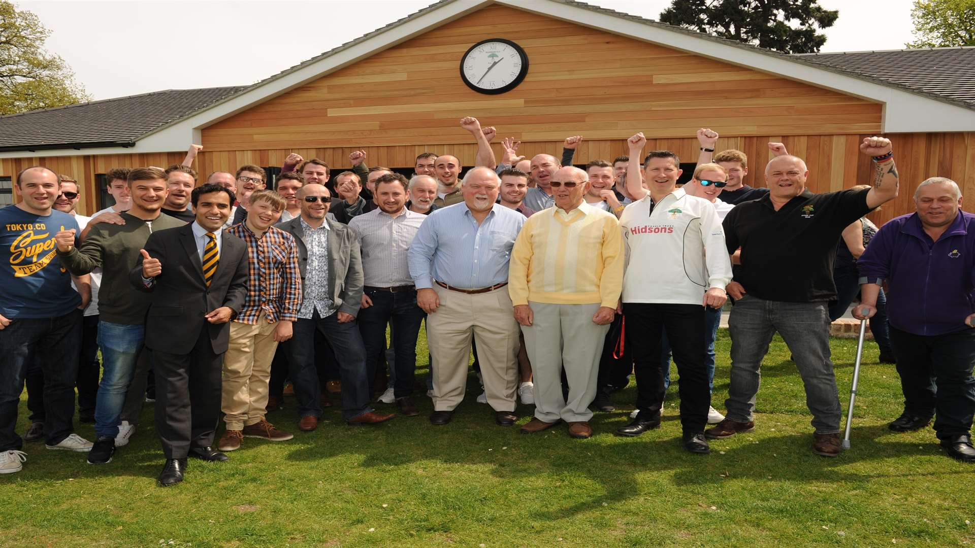 Mike Gatting was among the guests at Rainham Cricket Club Picture: Steve Crispe