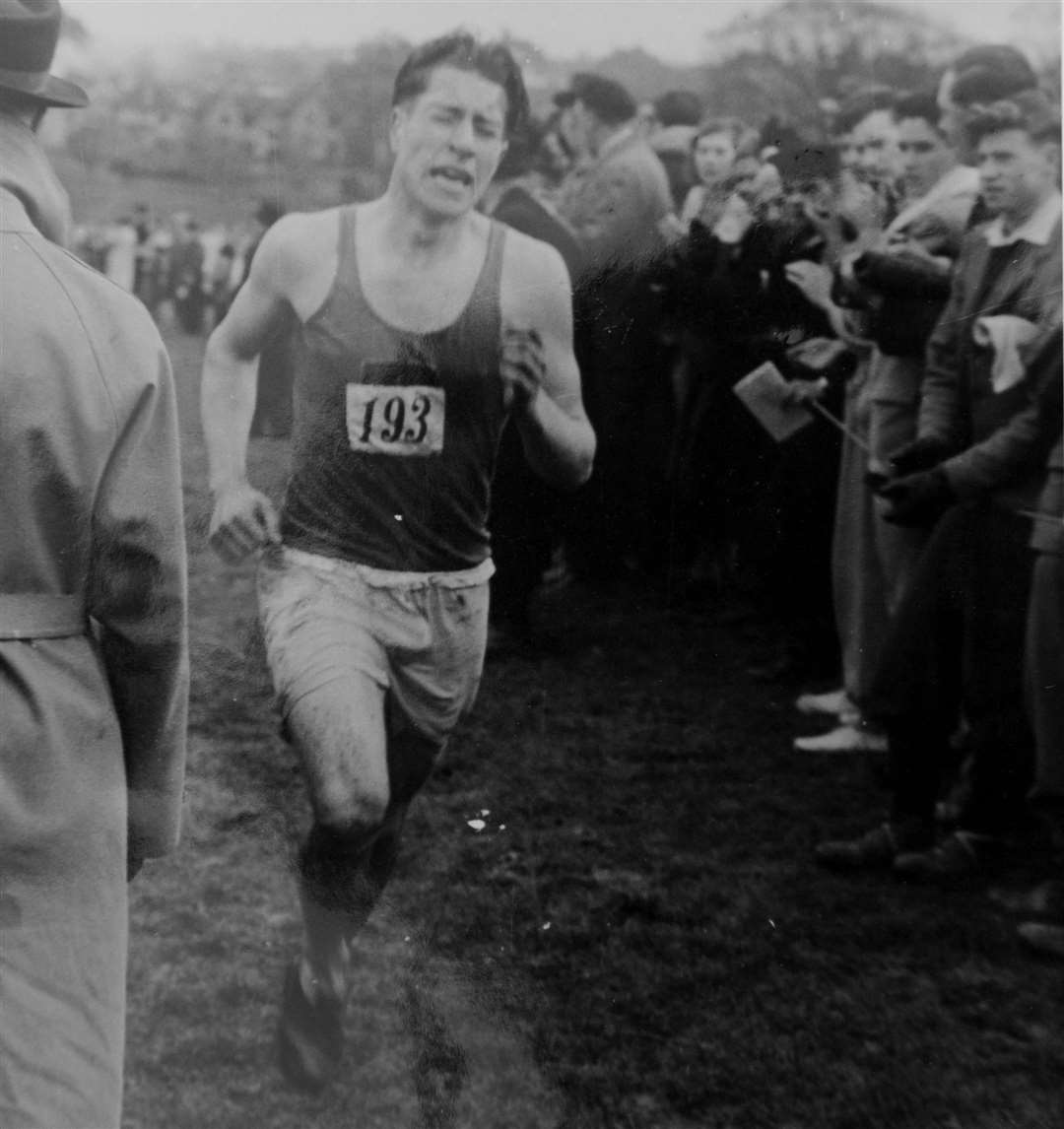 Peter Barber at the Southern Counties Youth Cross Country Championship, 1951. Picture: Simon Hildrew (6656126)
