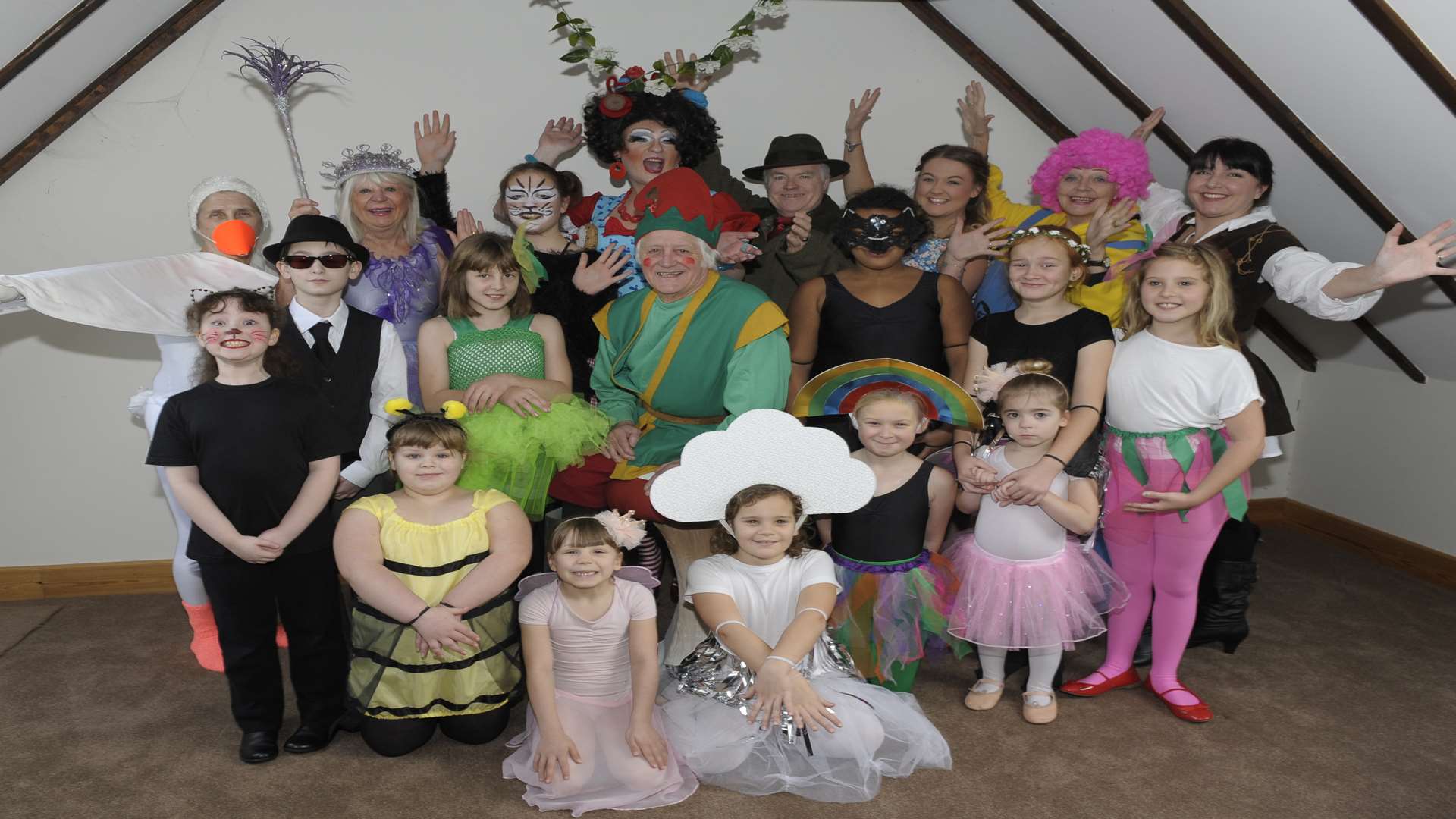 The cast of this year's New Ash Players panto Jack and the Beanstalk