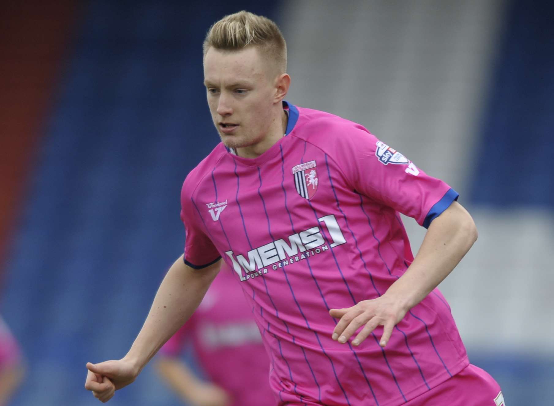 Joe Pigott, pictured on loan at Gillingham, made his Stones debut Picture: Barry Goodwin
