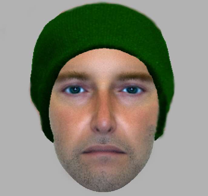 Detectives investigating a reported attempted robbery and sexual assault release an e-fit in their appeal for information