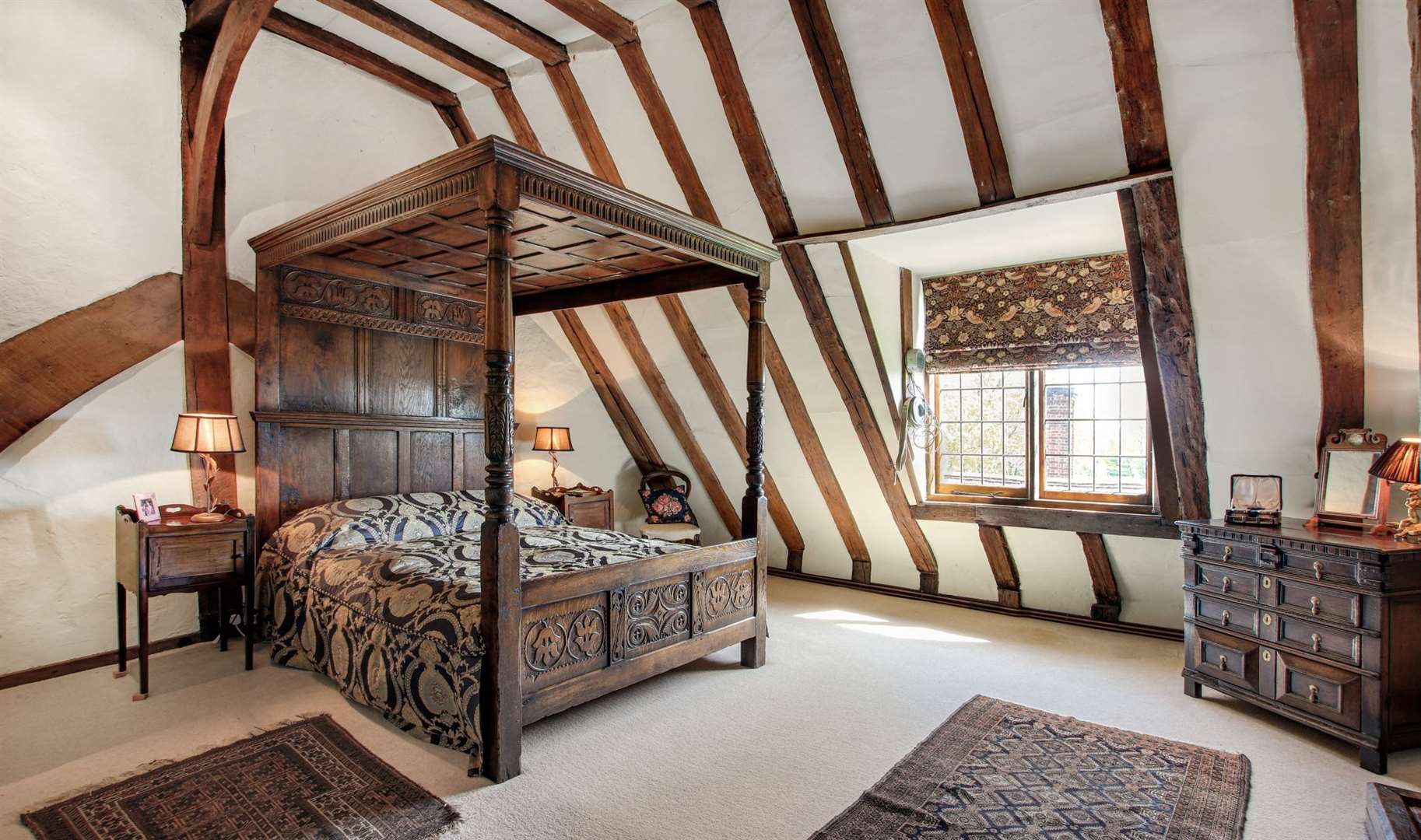 The King is said to have slept in the attic during his time at the property. Picture: Savills
