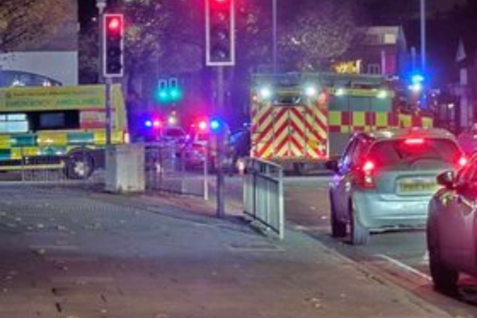 Emergency services were called to St George's Place, Canterbury, after a man suffered a medical incident. Picture: Radoslav Stoyanov