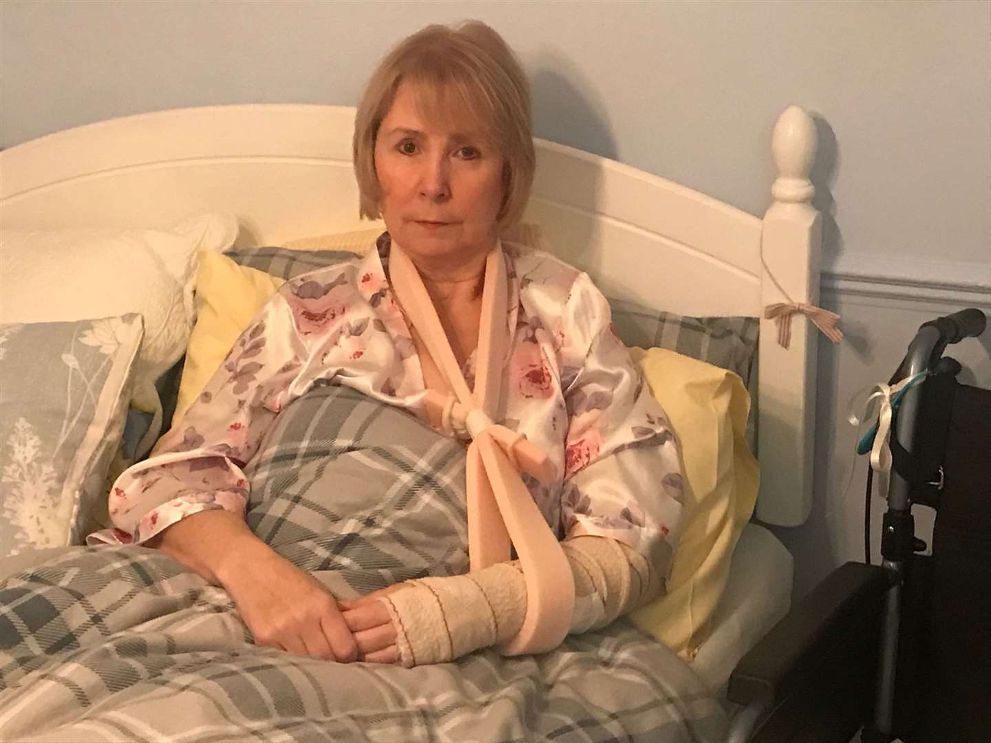 Pauline Lilford, pictured last November, was badly injured when she was hit by an e scooter in Canterbury. Picture: Mike Lilford