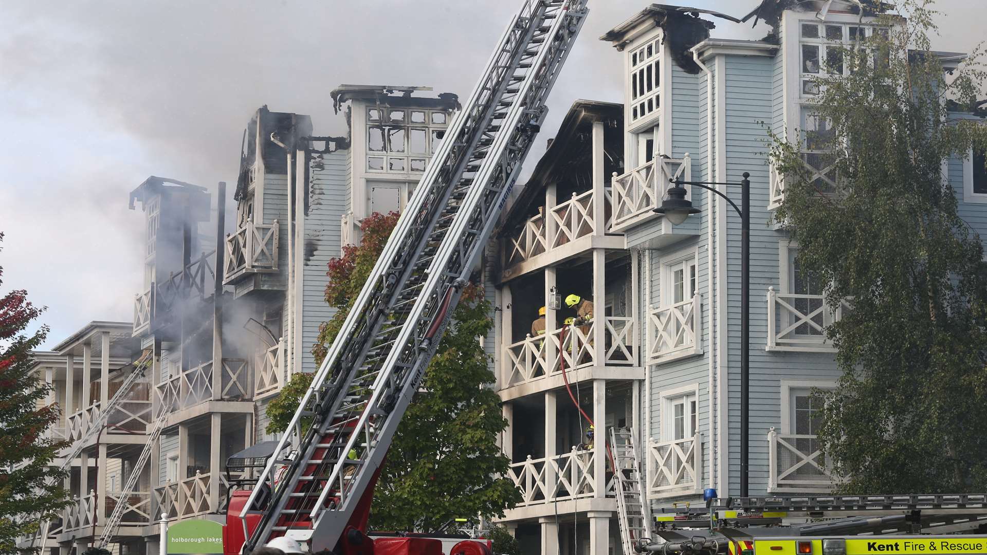 A JustGiving page has been set up to help those who have lost everything in the fire. Picture: John Westhrop
