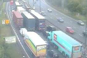 Queues at the Dartford Crossing. Stock picture.