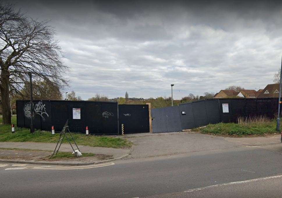 The site of the former Battle of Britain pub has fallen into a state of disrepair, as pictured here in April 2021. Photo: Google