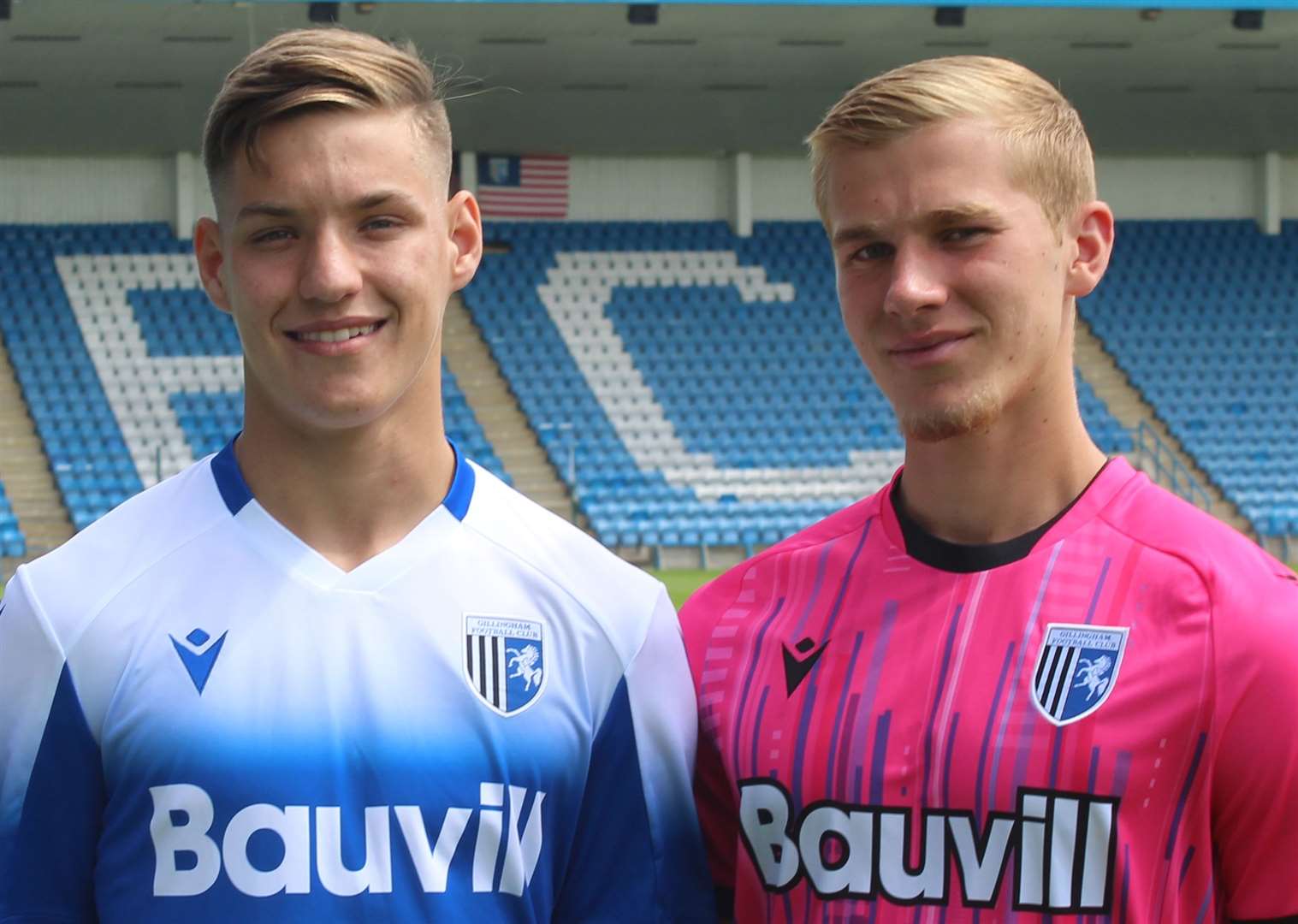 Young Gillingham professionals Sam Gale and Alex Gale went head-to-head for their respective loan clubs at the weekend. Picture: GFC