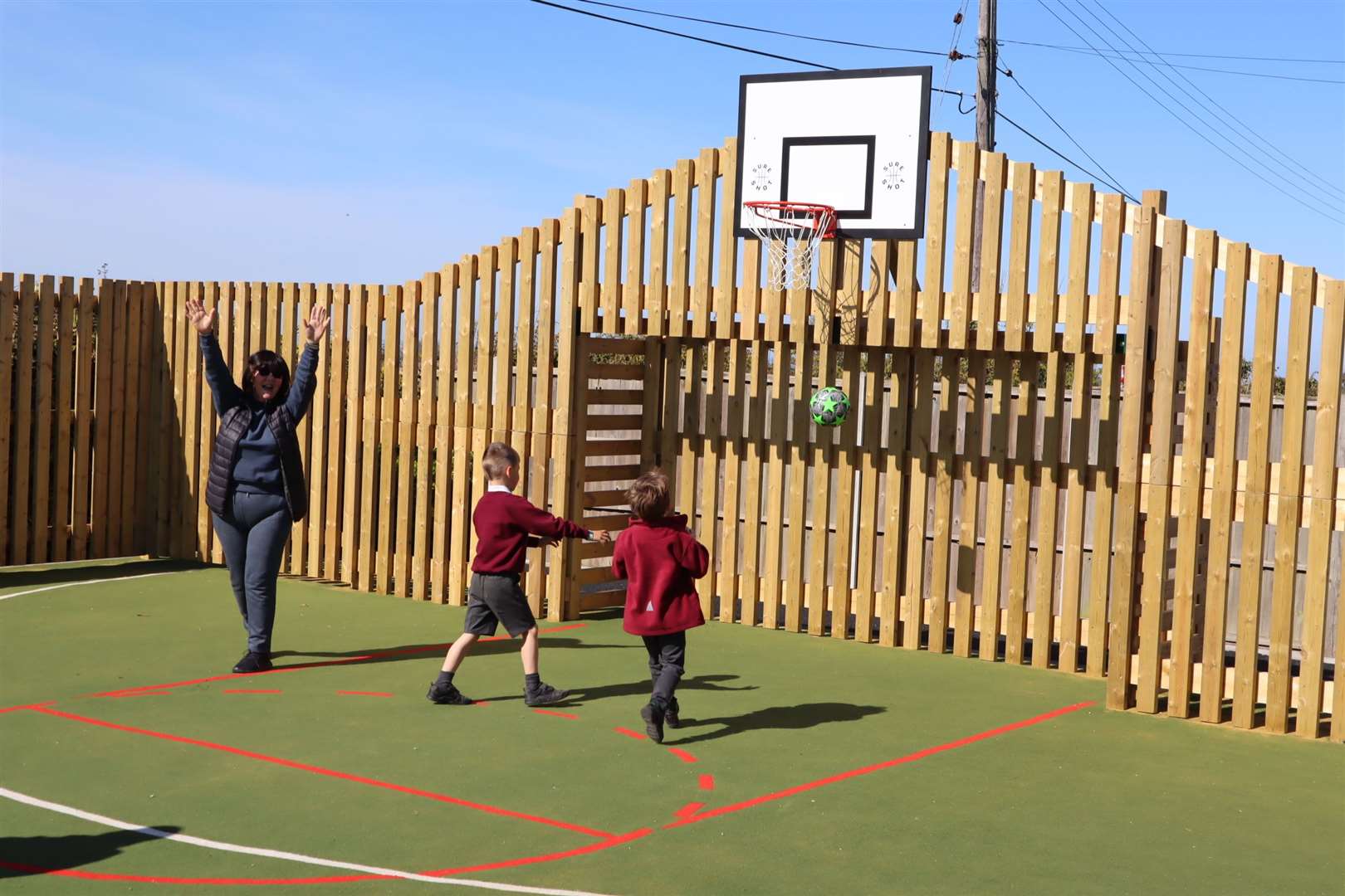 The new multi-use game area is already being used at Golden Leas holiday park, Minster, Sheppey. It replaces a skateboard park