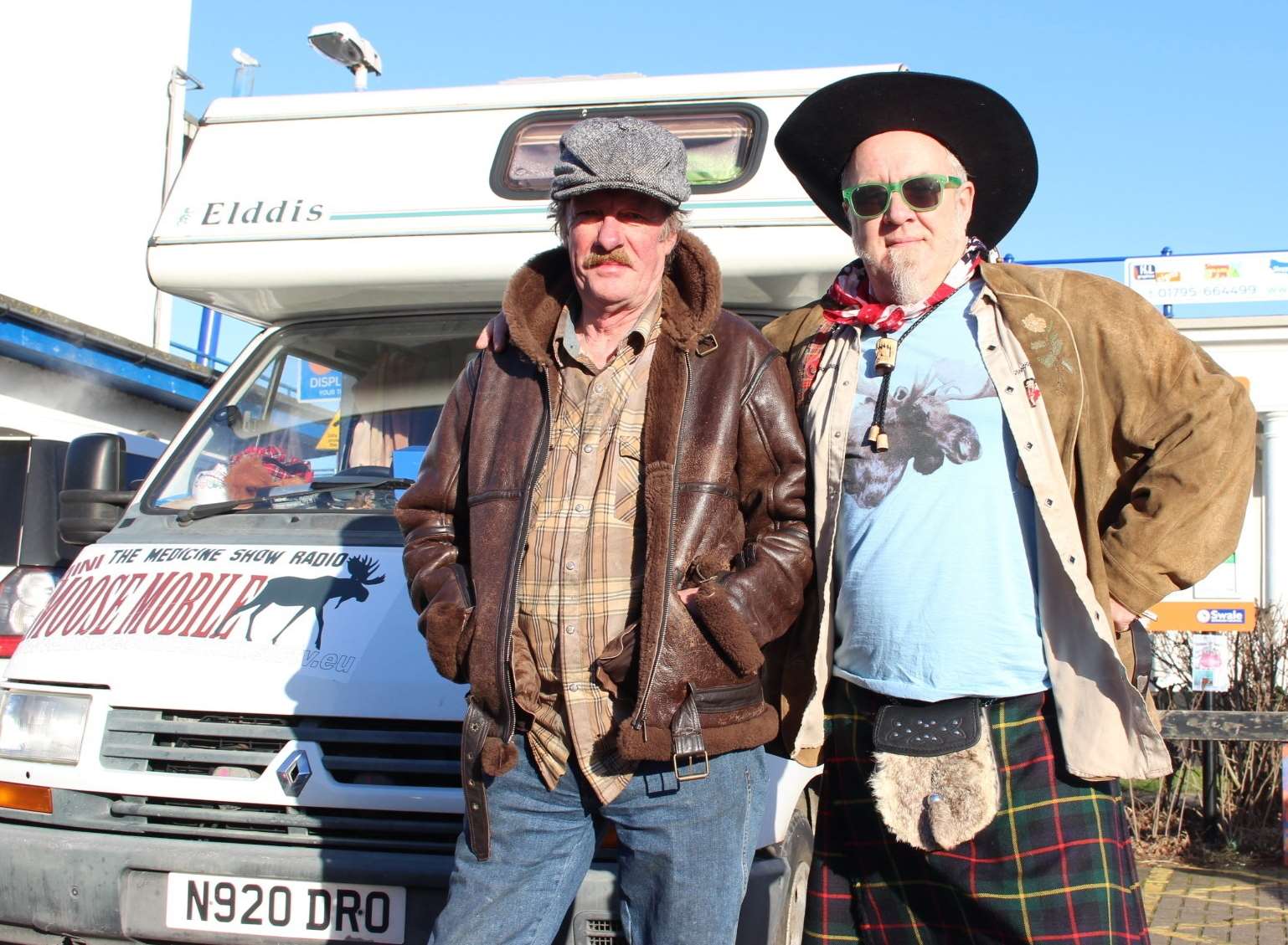 Scotsman Rob Ellen, who lives in a Renault camper van converted into a mobile recording studio, and his brother Mark, a Swale councillor and former drummer with Vanity Fare, are in Sheerness promoting a Medicine Show country music revue at the Dancing Dog Saloon,Bobbing on Sunday, February 4.
