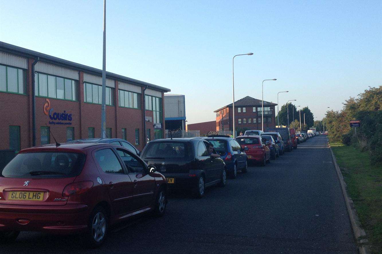 Queues on the Medway City Estate