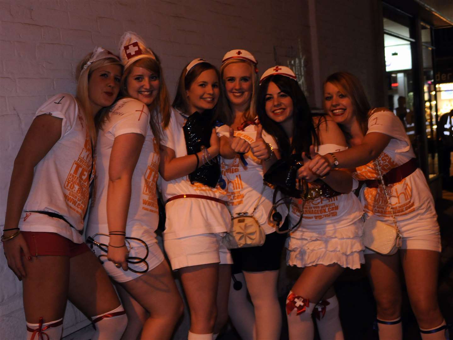 Students out during a "carnage" night in Canterbury in 2009. Picture: Paul Amos