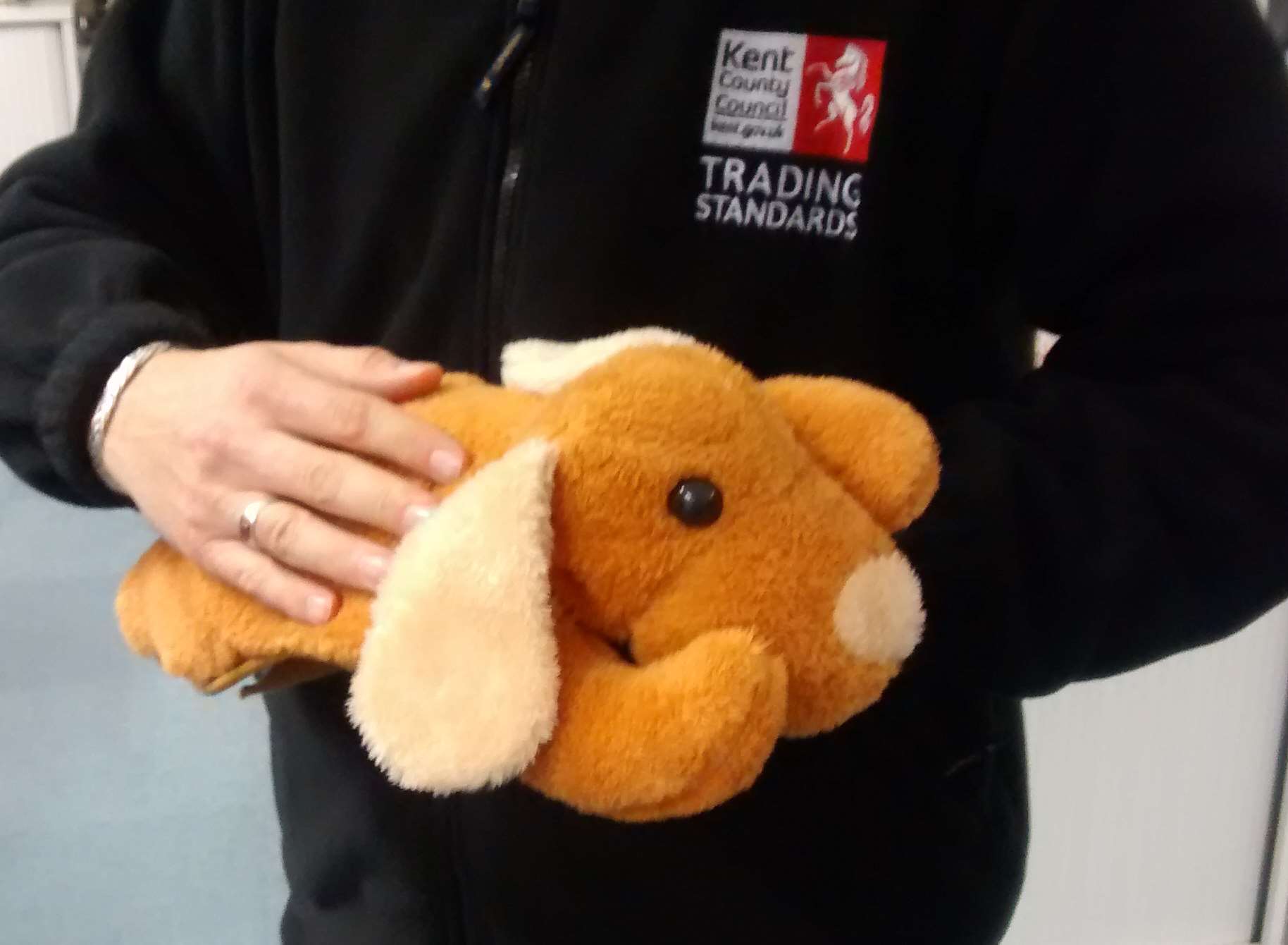 The furry dog hot water bottle seized at Dover