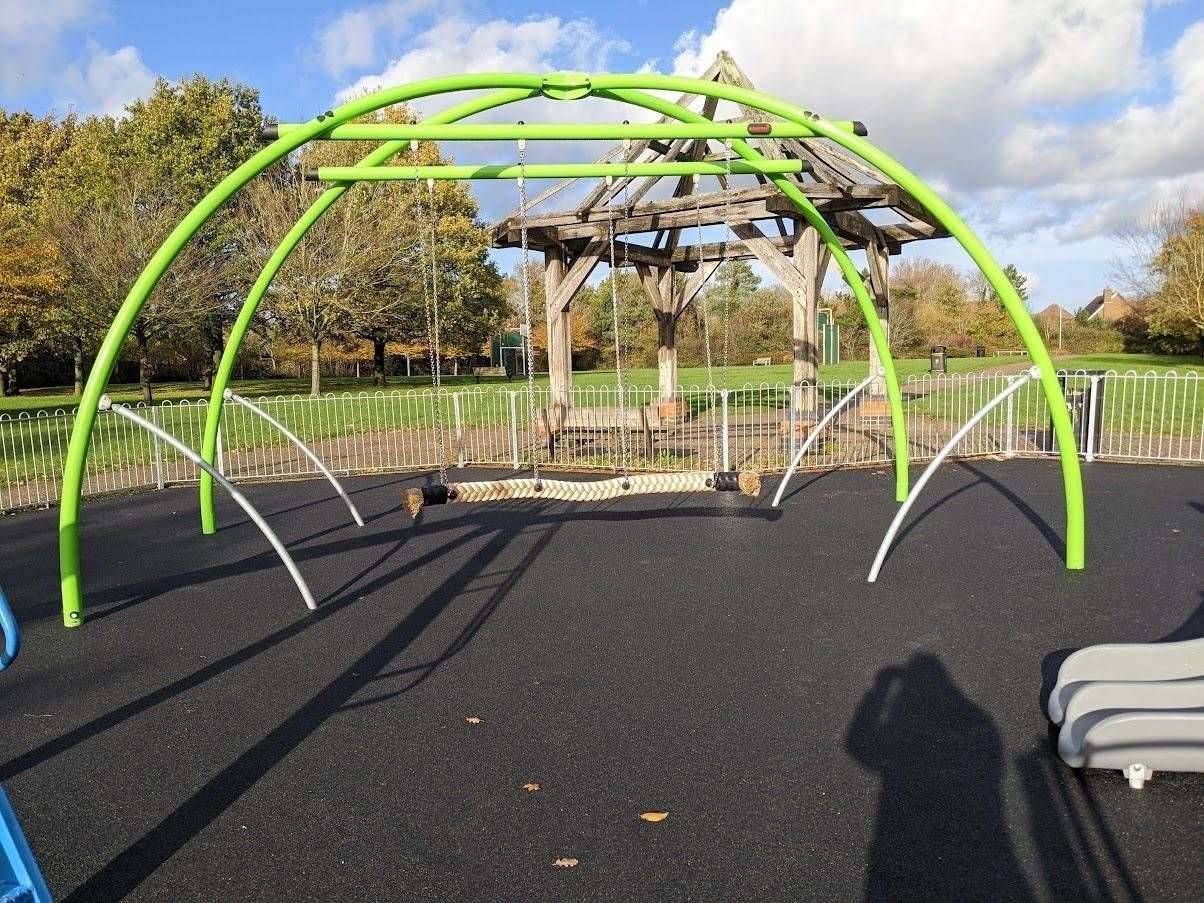Central Park has opened to the public, although there is still more equipment to come. Picture: Ashford Borough Council