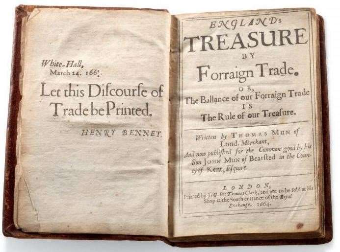 England's Treasure by Forraign Trade was bought for £5 by Sarah Hickman