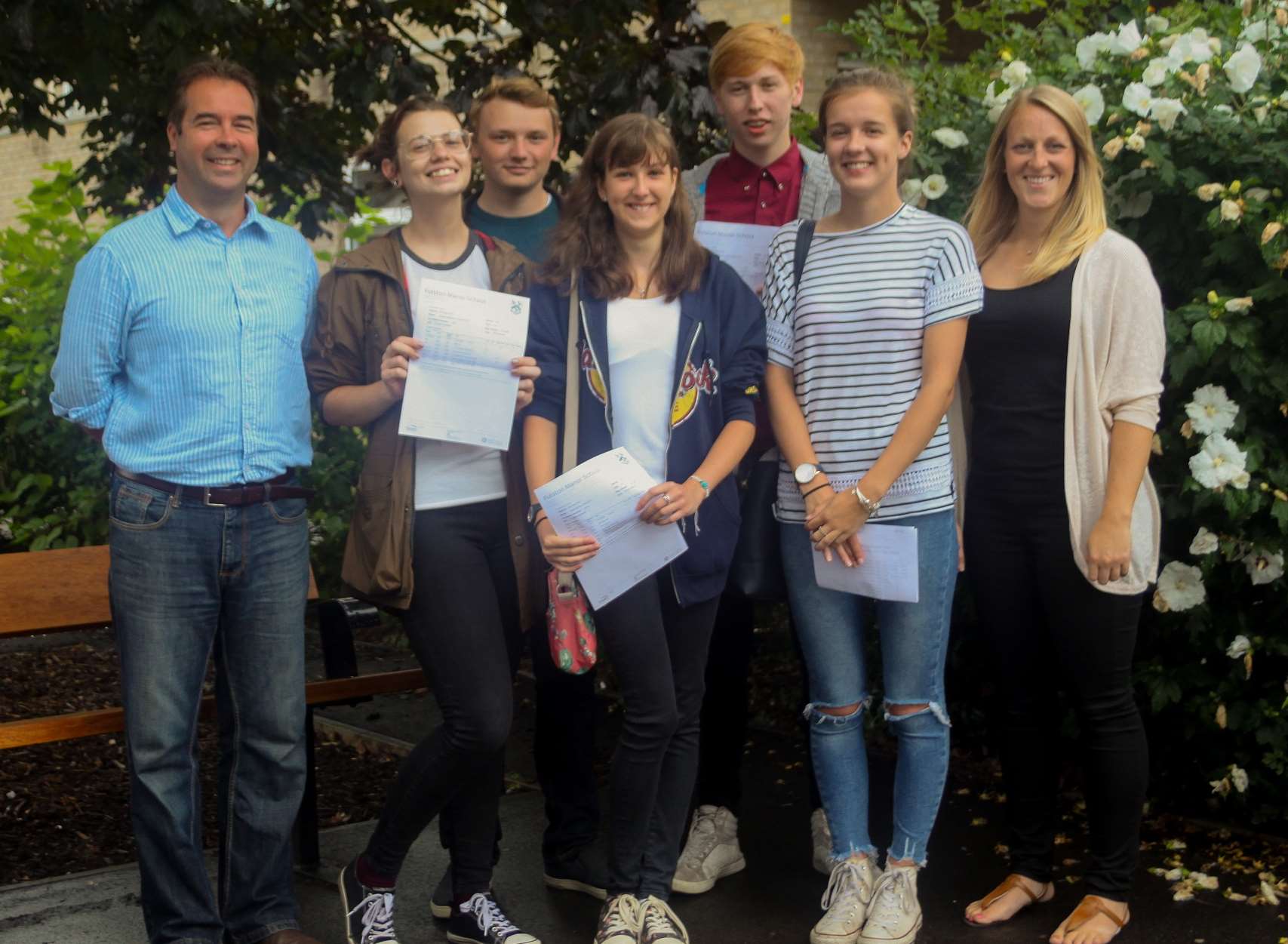 Fulston students and staff celebrate A-level results day