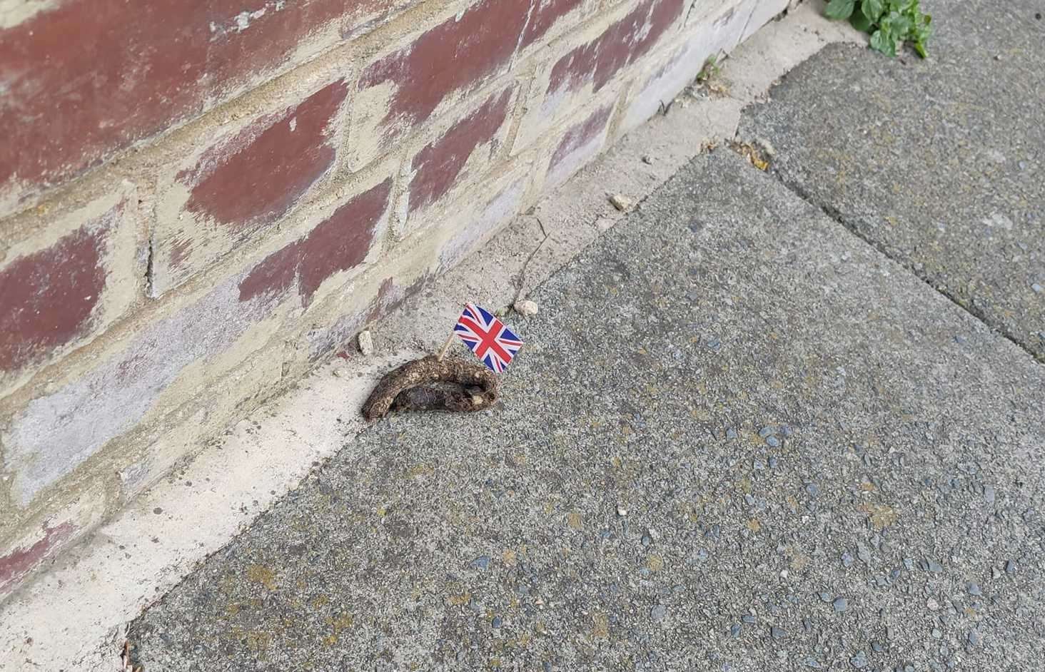 Residents have also seen dog poos with flags in in Ramsgate. Picture: Billie Rachel