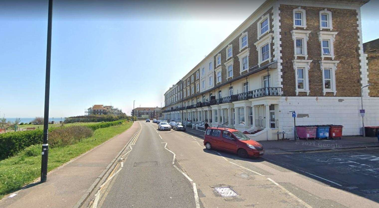 The incident took place in Ethelbert Crescent, Cliftonville. Picture: Google