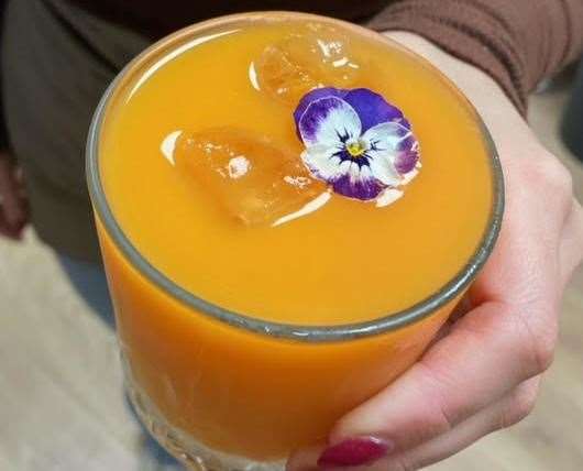 One of the fruit juices